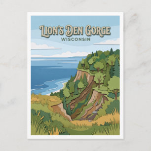 Carte Postale Réserve naturelle de Lion's Den Gorge Grafton Wisc