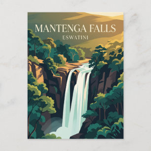 Carte Postale Réserve naturelle de Mantenga, chutes de Mantenga
