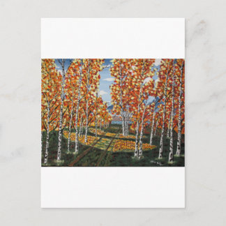 Carte Postale Réservoir de bouleau blanc