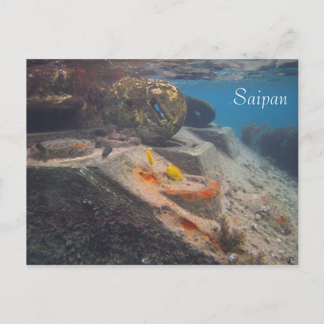 Carte Postale Réservoir de poisson, Saipan (Devant)