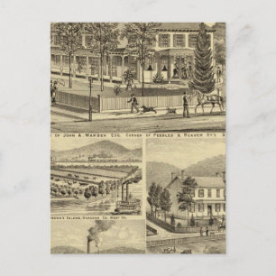 Carte Postale Résidence de John A Warden Sewickley