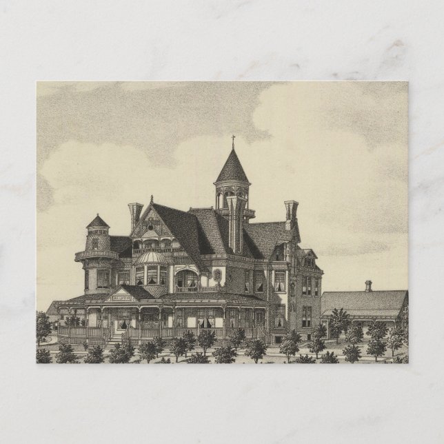Carte Postale Résidence de John D Knox, Topeka, Kansas (Devant)