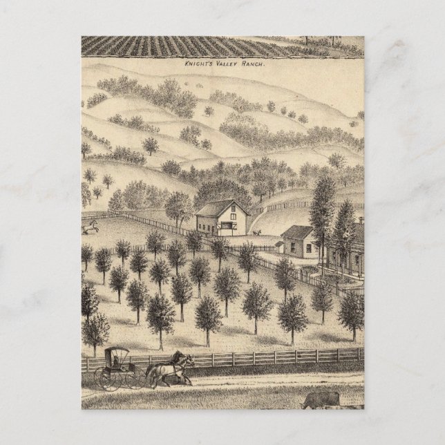 Carte Postale Résidence de Joseph Alexander, Mendocino (Devant)