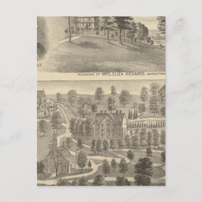 Carte Postale Résidence de Richards, Watertown Nashotah House (Devant)
