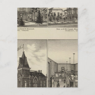 Carte Postale Résidences, Abilene, Kansas