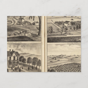 Carte Postale Résidences de WA Lewis, John Fritsch, Hugh Gaston