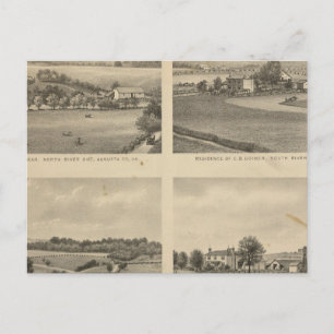 Carte Postale résidences du comté d'Augusta