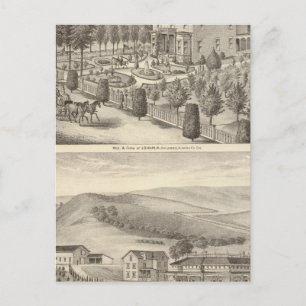 Carte Postale Résidences, fermes de Marlin, Finigan