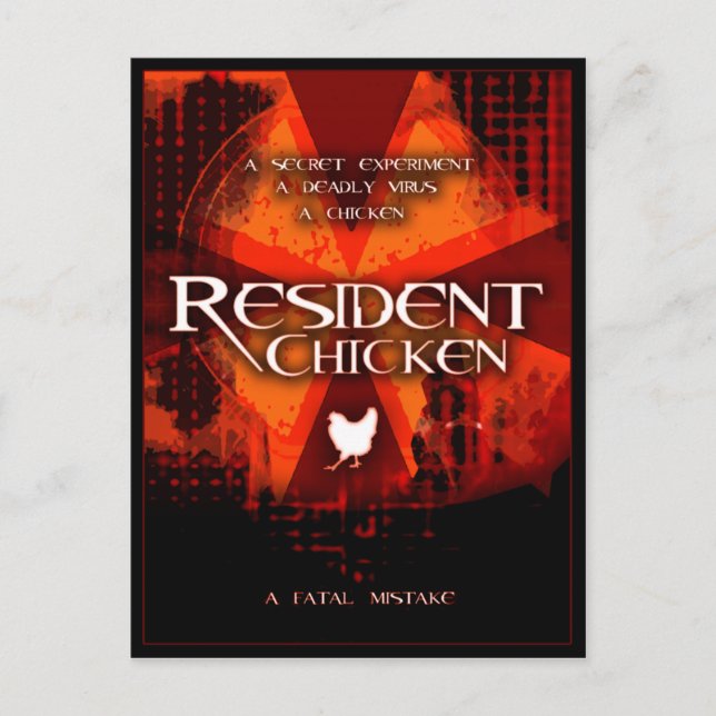 CARTE POSTALE RÉSIDENT CHICKEN (Devant)