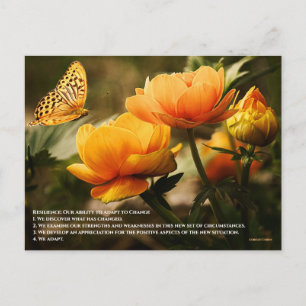 Carte Postale Résilience : Notre capacité à nous adapter au chan