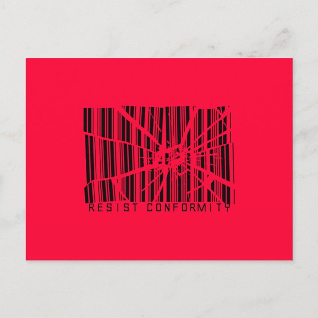 Carte Postale Résister à la conformité (Devant)