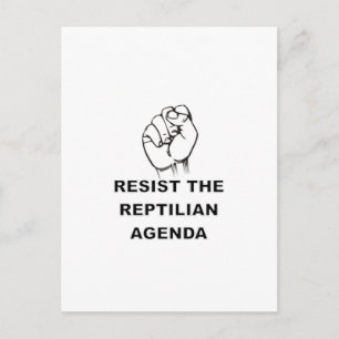 Carte Postale Résister À L'Agenda Républicain