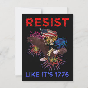 Carte Postale Résistez comme c'est en 1776