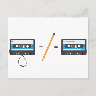 Carte Postale Résolution de problèmes avec des cassettes compact