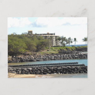 Carte Postale Résort hawaïen sur la plage