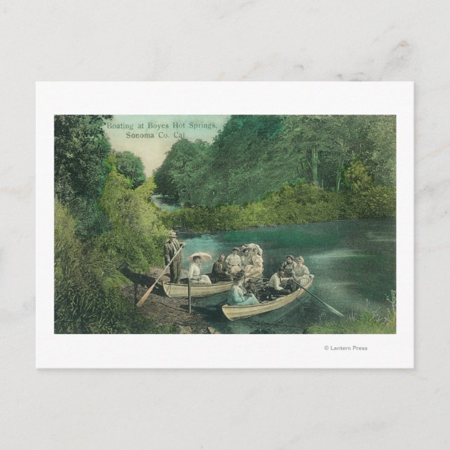 Carte Postale Resorters Boating at the Springs (Devant)