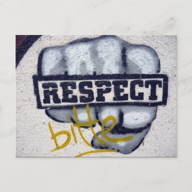 Carte Postale respect des graffitis (Devant)