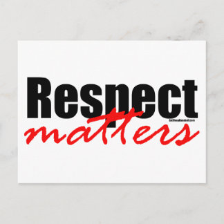 Carte Postale Respect des questions