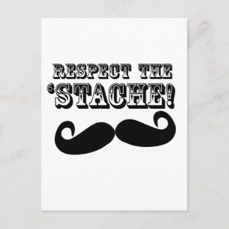 Carte Postale Respectez le "Stache"