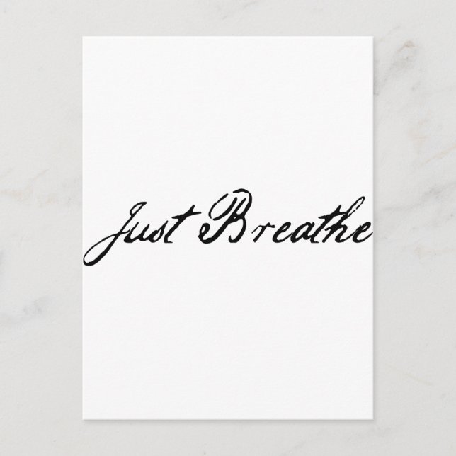 Carte Postale respire (Devant)