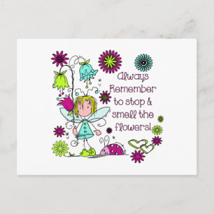 Carte Postale Respirez les Fleurs