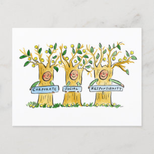 Carte Postale Responsabilité sociale des entreprises