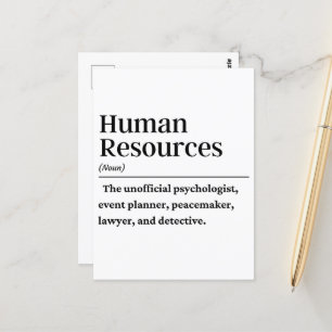Carte Postale Ressources humaines