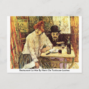 Carte Postale Restaurant La Mie By Henri De Toulouse-Lautrec