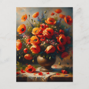 Carte Postale Rester en contact   Poppies rouges