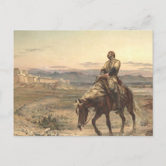 Carte Postale Restes D'Une Peinture De L'Armée Par Elizabeth Tho (Devant)