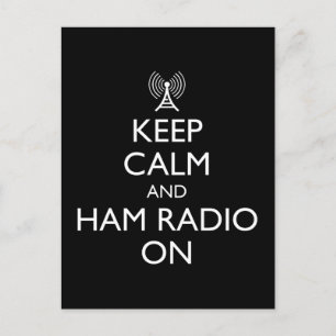 Carte Postale Restez Au Calme Et Éteignez La Radio Ham