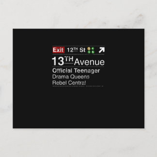 Carte Postale Restez calme, cet adolescent a des rêves new-yorka