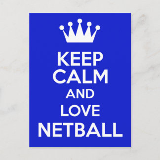 Carte Postale Restez Calme Et Amoureux Netball