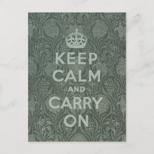 Carte Postale Restez Calme Et Continuez