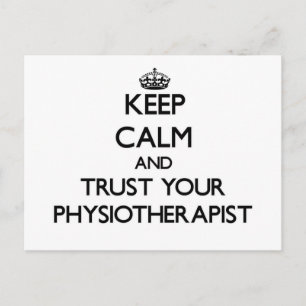 Carte Postale Restez calme et faites confiance à votre physioara
