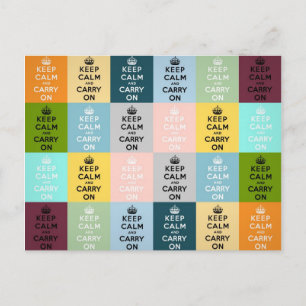 Carte Postale restez calme et poursuivez Original