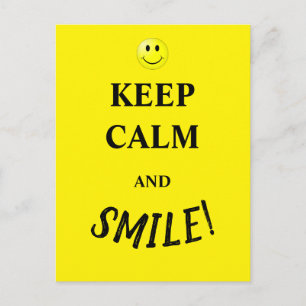 Carte Postale Restez calme et souriez