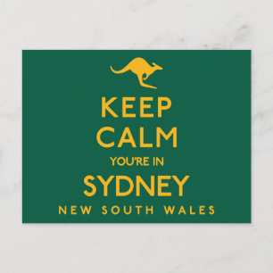 Carte Postale Restez calme Vous êtes à Sydney !