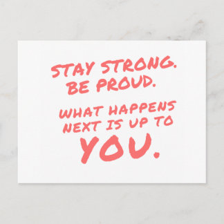 Carte Postale Restez Forts Soyez Fier Citations Inspirationnelle