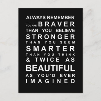 Carte Postale Restez intelligent