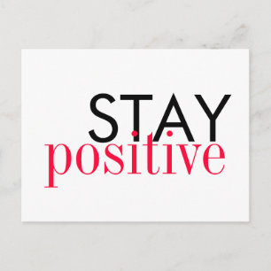 Carte postale - Restez positif