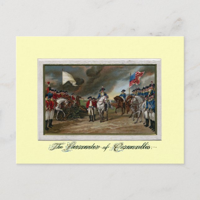 Carte Postale Restitution de Lord Cornwallis à Yorktown (Devant)