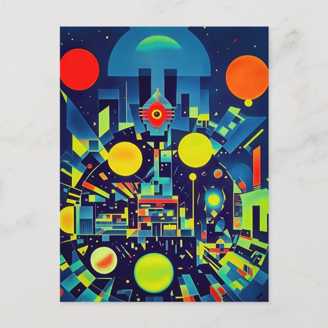 Carte Postale Résumation mécanique Vous Regarder (Devant)