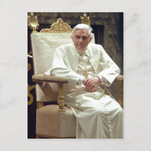 Carte Postale Résumé Description Pape Benedictus XVI - modifié