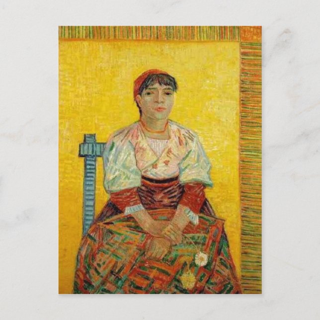 Carte Postale Résumé Description Portrait de la femme italienne  (Devant)