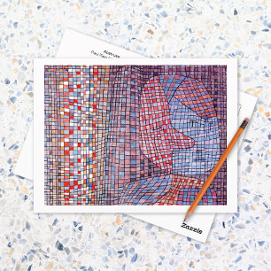 Carte Postale Résumé Mosaïque Abstraite Paul Klee