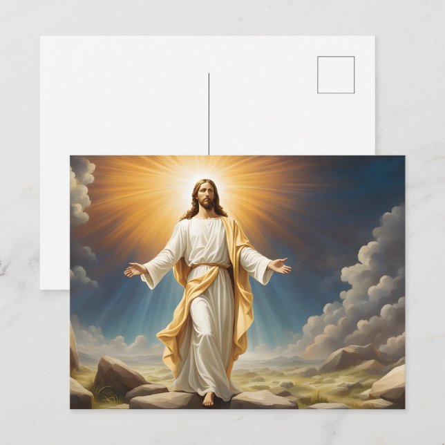 Carte Postale Résurrection de Jésus-Christ (Devant / Derrière)