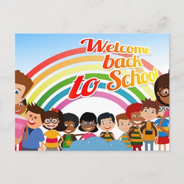 CARTE POSTALE RETOUR À L'ÉCOLE (Devant)