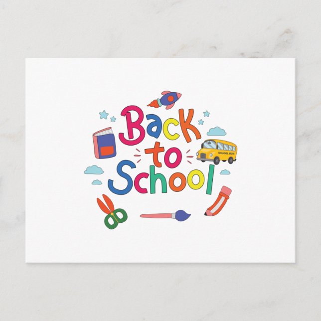 Carte Postale Retour à l'école (Devant)