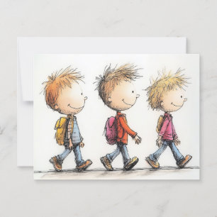 Carte Postale Retour à l'école